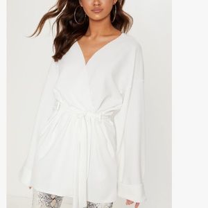 Oversized sleeve blazer